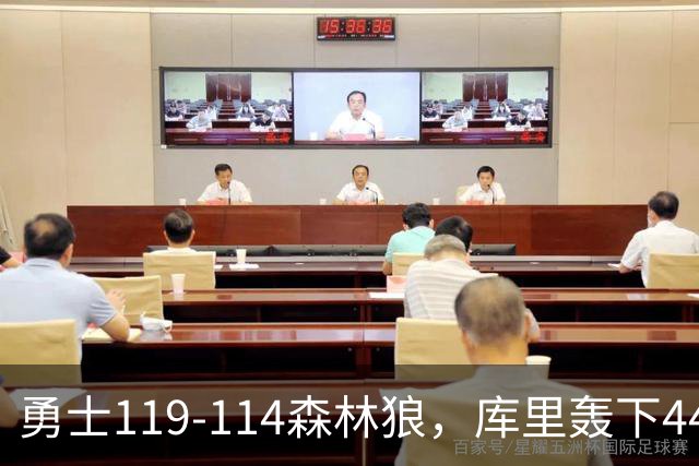 勇士119-114森林狼，库里轰下44+8+6，伦德伯格26+8，库明加20分